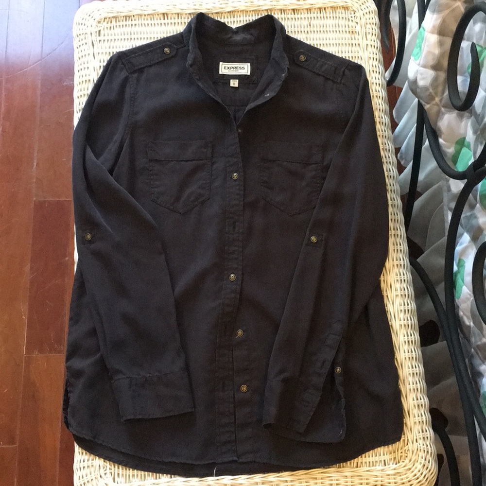 Express Boyfriend Button Down